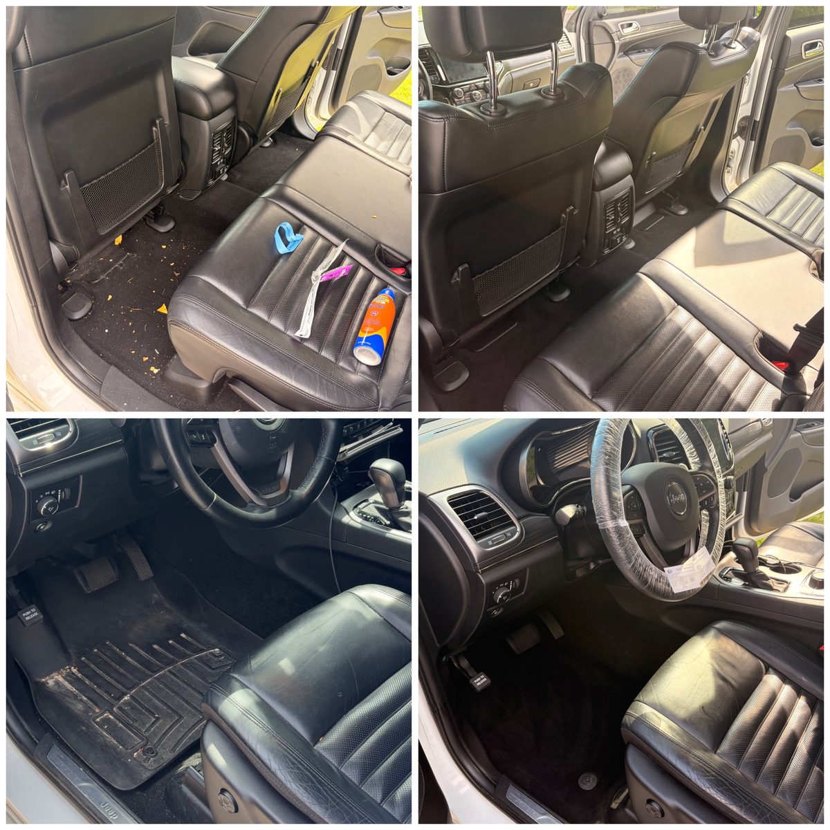 Interior detailing work by Brice's Mobile Detailing — seats and carpets deep-cleaned